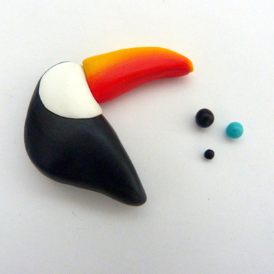 Toucan in Polymer Clay : Step 10 Toucan in Polymer Clay : Step 10
