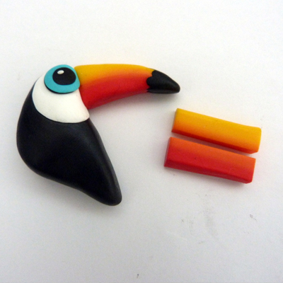 Toucan in Polymer Clay : Step 12 Toucan in Polymer Clay : Step 12