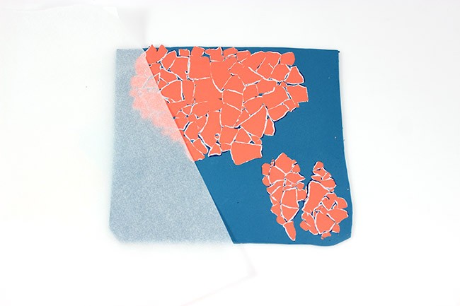 Necklace and earrings set in flamingo-coloured Fimo with cowries : Step 4