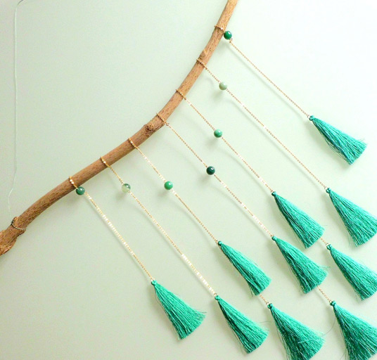 Bohemian Wall decoration with tassel : Step 6 Bohemian Wall decoration with tassel : Step 6