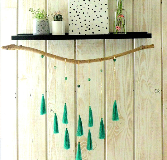 Bohemian Wall decoration with tassel : Step 8 Bohemian Wall decoration with tassel : Step 8