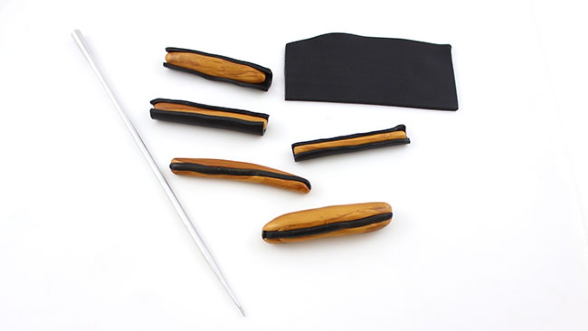 Fimo leopard duck jewelry set : Step 2 Fimo leopard duck jewelry set : Step 2