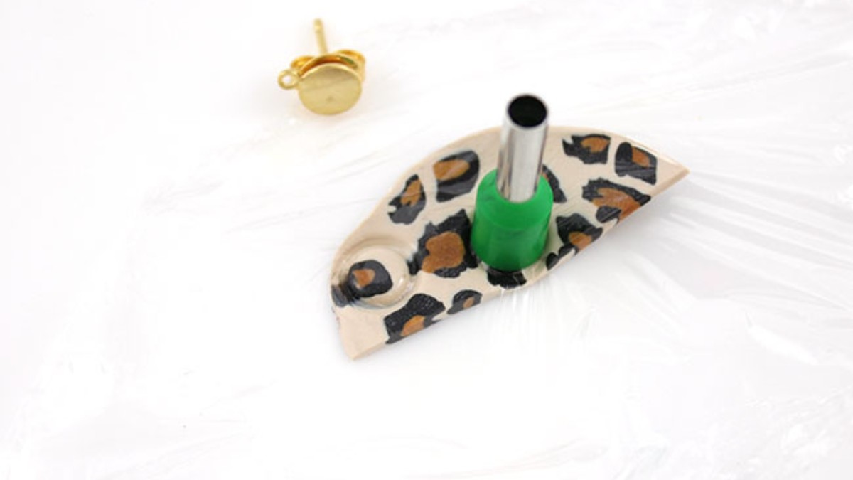 Fimo leopard duck jewelry set : Step 10 Fimo leopard duck jewelry set : Step 10