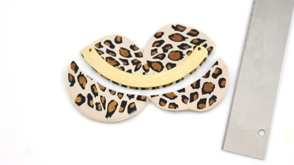 Fimo leopard duck jewelry set : Step 11 Fimo leopard duck jewelry set : Step 11