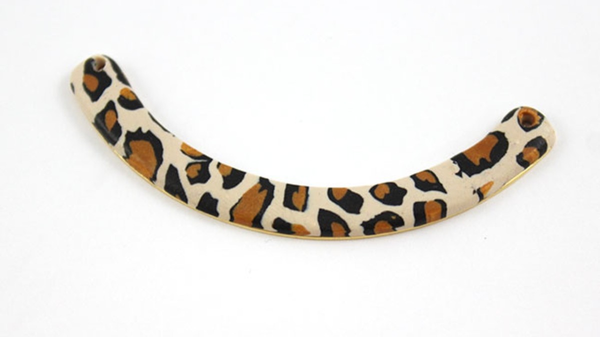 Fimo leopard duck jewelry set : Step 12 Fimo leopard duck jewelry set : Step 12