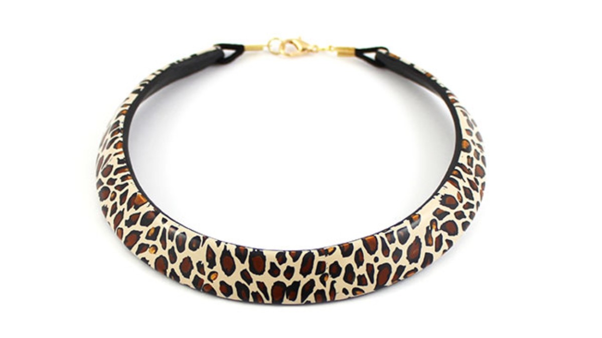 Fimo leopard duck jewelry set : Step 17 Fimo leopard duck jewelry set : Step 17