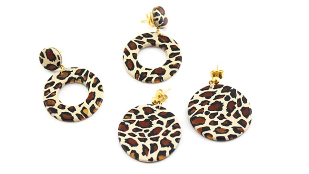 Fimo leopard duck jewelry set : Step 18 Fimo leopard duck jewelry set : Step 18
