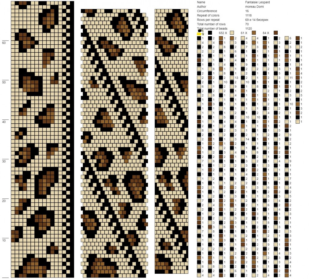 Schema Crochet spiral necklace in tight mesh rhinestone leopard pattern Schema Crochet spiral necklace in tight mesh rhinestone leopard pattern