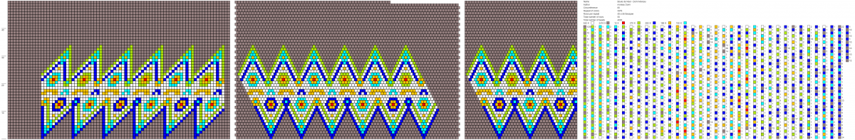 Schema  DIY Christmas bead in beaded crochet and Crystal mesh