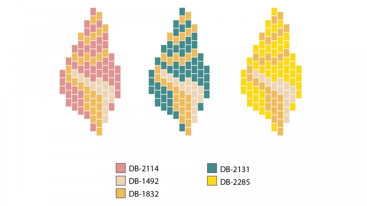 Schema  DIY Shells Conch Beads Miyuki Weaving Brick Stitch