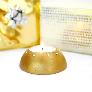 Tutoriel DIY déco bougeoir en béton